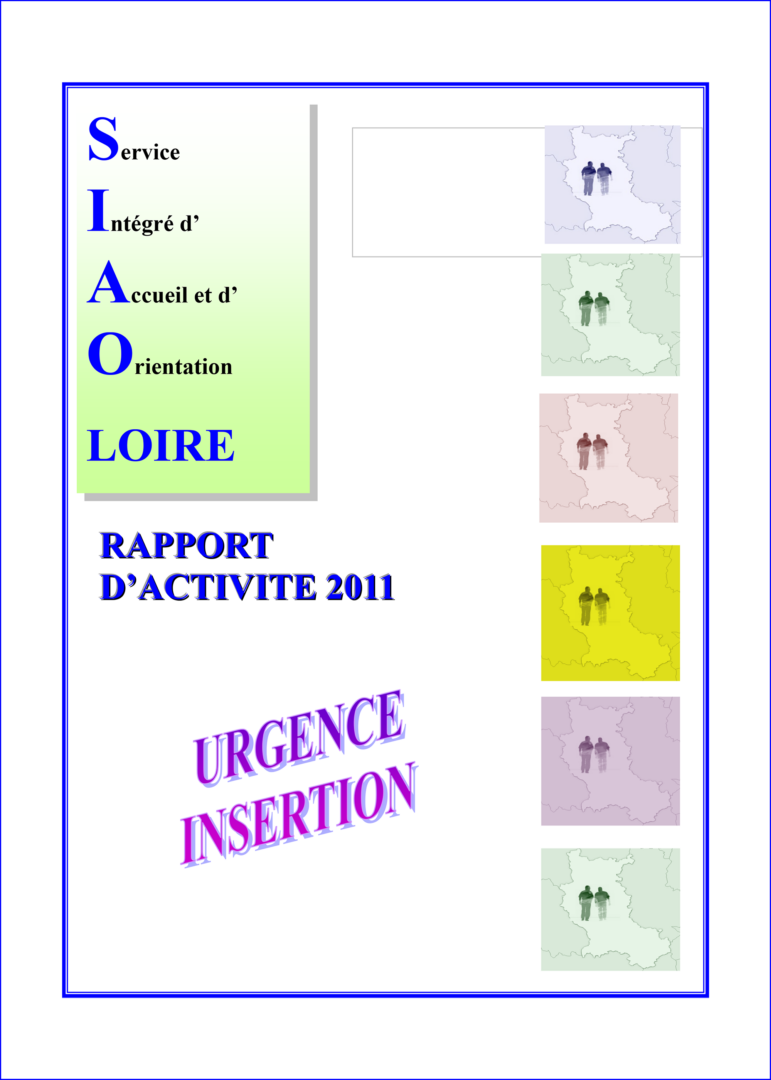 SIAO 42 Loire - Rapport d'activité 2011