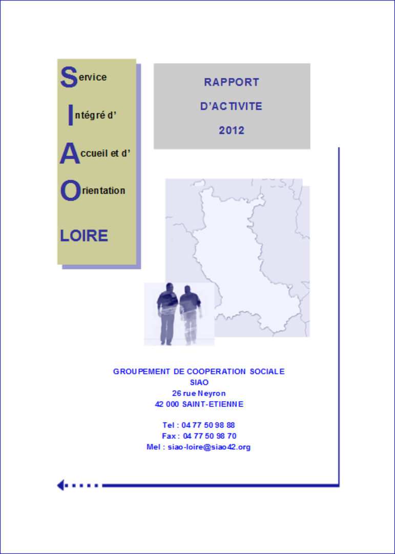 SIAO 42 Loire - Rapport d'activité 2012